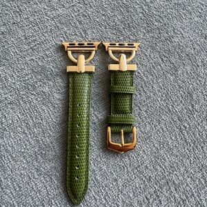 Green Leather Watch Strap NWOT